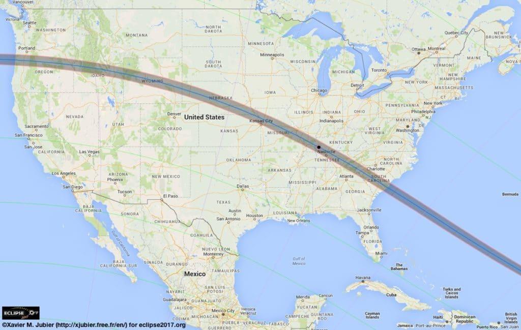 solar eclipse 2017 map