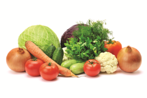 Healthy diet rich in vegetables can help support eye health.