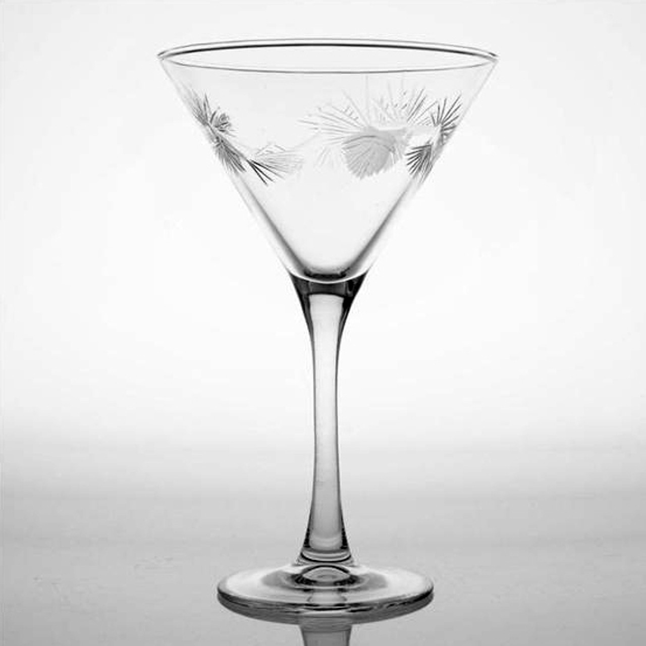 Icy Pine Cone 10oz Martini Glass