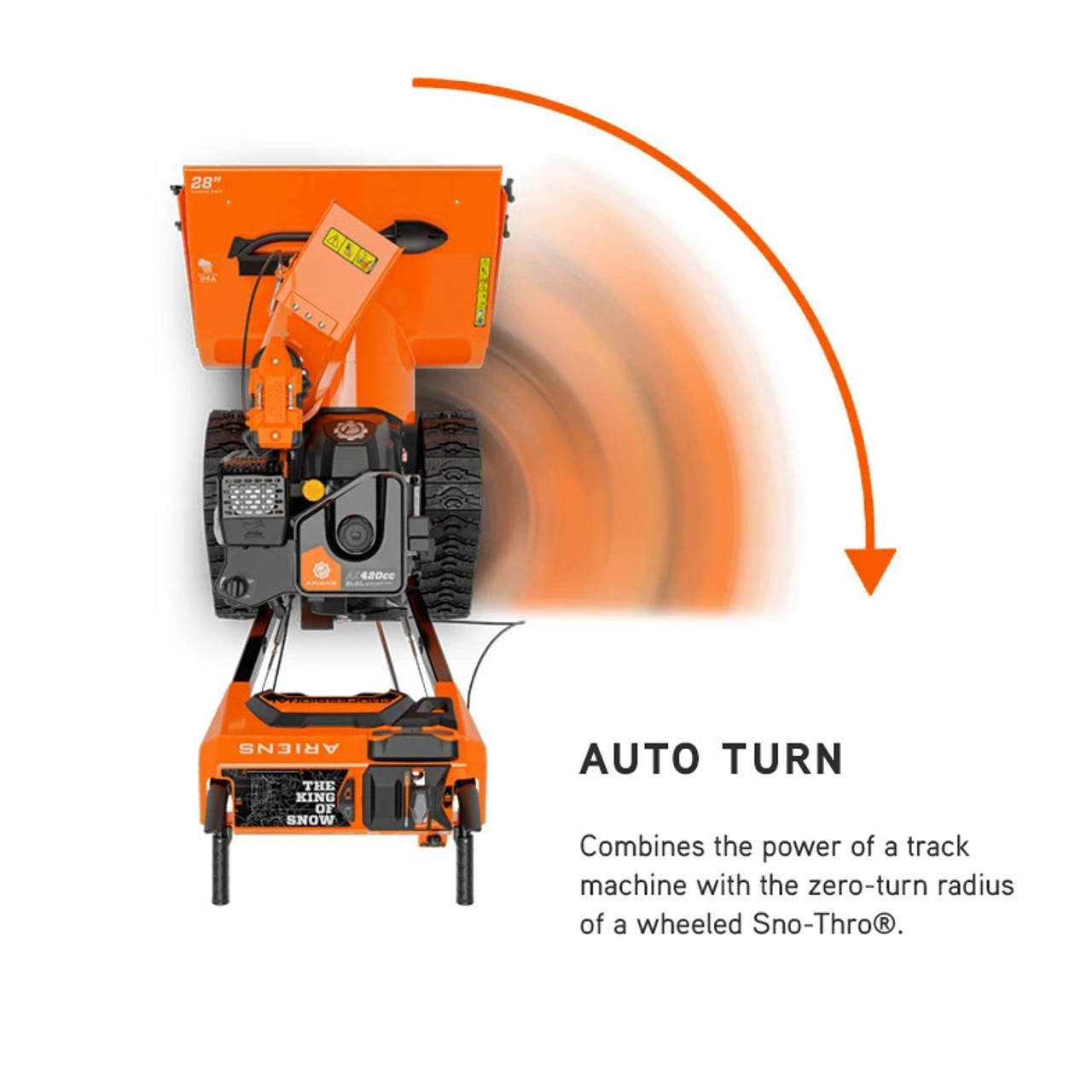 Platinum Rapidtrak 28 SHO Electric Start Two-Stage Snowblower