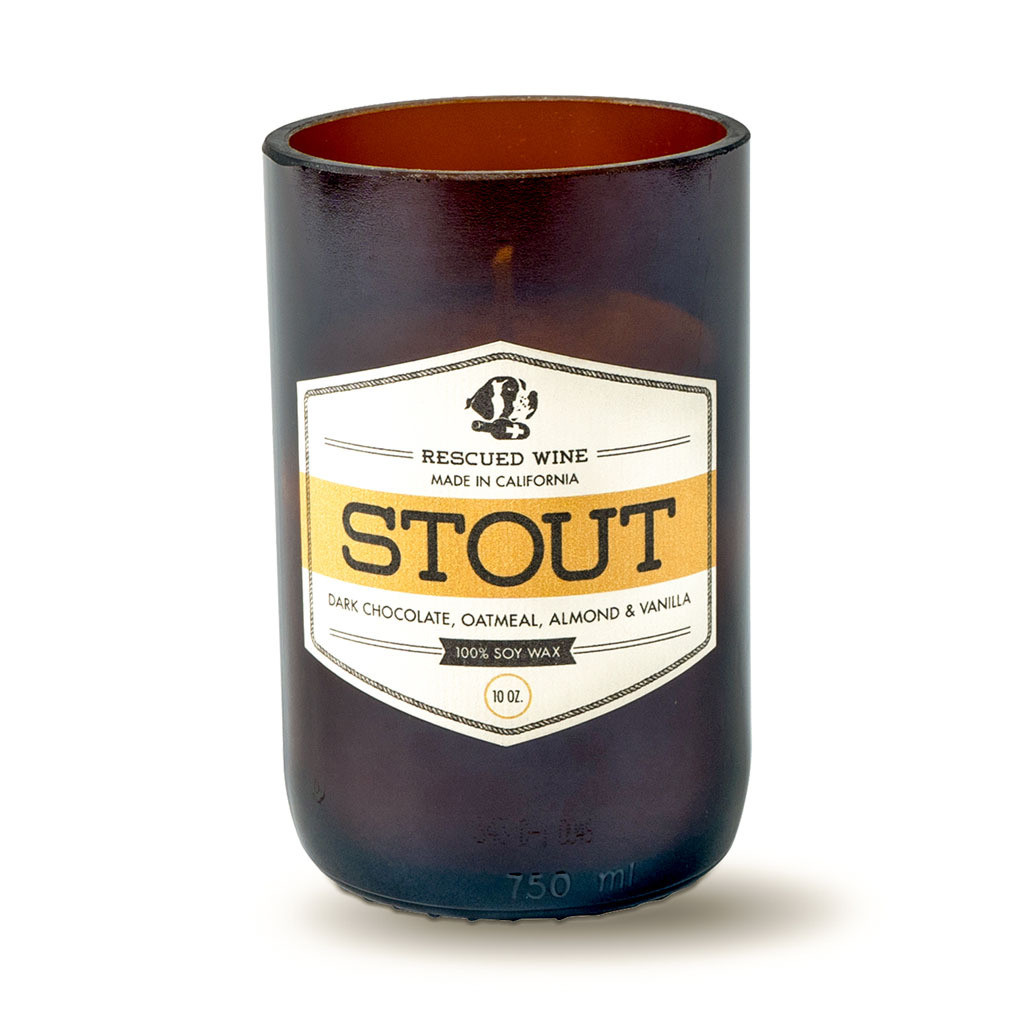 Rescued Wine Candles Stout Candle - Thumbnail 2