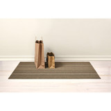 Skinny Stripe Shag Utility Floor Mat, Mushroom - 24x36