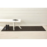 Skinny Stripe Shag Floor Runner, Steel - 24x36