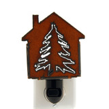 Rustic Metal Nightlight - Pine Tree