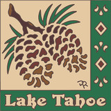 Hand N Hand Lake Tahoe Pine Cones Trivet