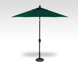 Treasure Garden Market Umbrella Pushbutton Tilt 9x6' Forest/Black