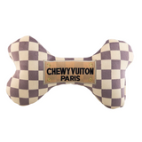 Haute Diggity Dog Chewy Vuitton Checker Bone Dog Toy, Extra Large