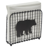 Park Design Black Bear Wire Lunch Napkin Holder