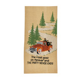 Park Design The Road Goes On Forever Dishtowel