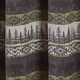 Park Design Green Mountain Bear Shower Curtain 72x72"