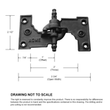 Acme Lull & Porter Mortise Hinges 88-376  - unfinished #1