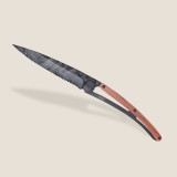 Serrated 37G Knife, Coral Wood / Topography