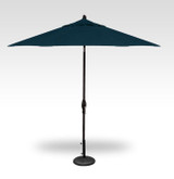 Treasure Garden Pushbutton Patio Umbrella, Black & Denim
