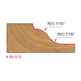 Freud 2-3/4" Quadra-Cut Raised Panel Router Bit 99-513 - New Old Stock