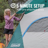 Coleman Skydome Tent Green 7X8' - 4P