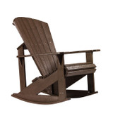 C.R. Plastics Adirondack Rocker - Chocolate