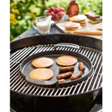 Weber Gourmet Cast Iron/Porcelain Grill Top Griddle 15.2 x 12"