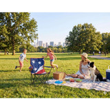QuikChair Classic Folding Quad Chair - Red/White/Blue USA