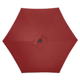 Living Accents Market Umbrella Tiltable Solar LED - Red, 9'
