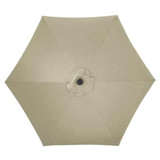 Living Accents Tiltable Market Umbrella Solar LED - Taupe,  9'
