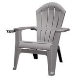 Adams RealComfort Deluxe Resin Frame Adirondack Chair, Gray