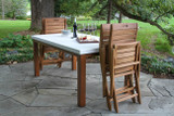 Outdoor Interiors Eucalyptus Folding Armless Chair