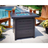 Living Accents 28 in. W Steel Square Propane Fire Pit