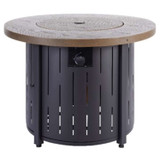 Living Accents 36 in. W Steel Modern Round Propane Fire Pit