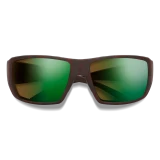 Smith Guide's Choice Sunglasses, Matte Tortoise with Chromapop Glass Polarchromic Brown Green Mirror