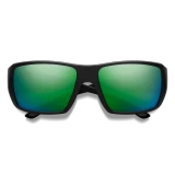 Smith Guide's Choice XL Sunglasses, Matte Black with ChromaPop Glass Polarized Green Mirror