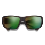 Smith Guide's Choice XL Sunglasses, Matte Tortoise with ChromaPop Glass Polarchromic Brown Green Mirror