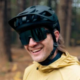 Smith Wildcat Sunglasses, Matte Black with ChromaPop Polarized Blue Mirror