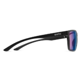 Smith Riptide Sunglasses, Matte Black with ChromaPop Glass Polarchromic Rose Blue Mirror