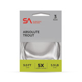 Scientific Anglers Absolute Trout Leader, 5X 7.5' 3pk