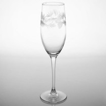 Icy Pine Cone 8oz Champagne Flute