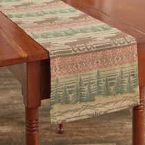 Park Design Moose Jacquard Table Runner 13x54"