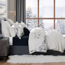 HiEnd Accents Ski Toile Lyocell Comforter Set - Super Queen