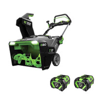 EGO Power+ Peak Power SNT2114 21 in. Single stage 56 V Battery Snow Blower Kit (Battery & Charger) w/ Steel Auger & Two 7.5 AH Batteries