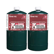 Ace Throwaway Propane Bottle 16oz, 2 pack