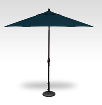 Treasure Garden Pushbutton Patio Umbrella, Black & Denim