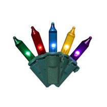 Celebrations Classic LED T5 Multicolored 100ct String Christmas Lights 24.75'