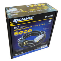 Reliance Controls 10/4 120/240v 20' Generator Power Cord