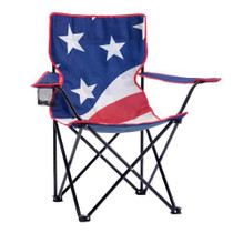QuikChair Classic Folding Quad Chair - Red/White/Blue USA