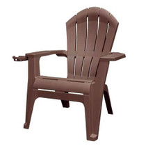 Adams RealComfort Deluxe Resin Frame Adirondack Chair, Earth Brown