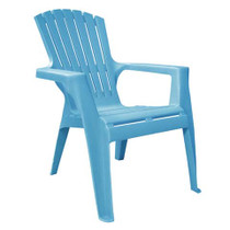 Adams Kids Polypropylene Frame Adirondack Chair, Pool Blue