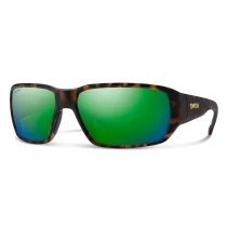 Smith Hookset Sunglasses, Matte Tortoise with ChromaPop Glass Polarized Green Mirror