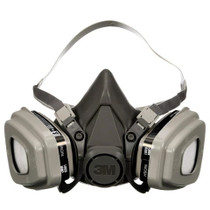 3M P95 Paint Project Half Face Respirator 6000-Series Valved - Black, Large