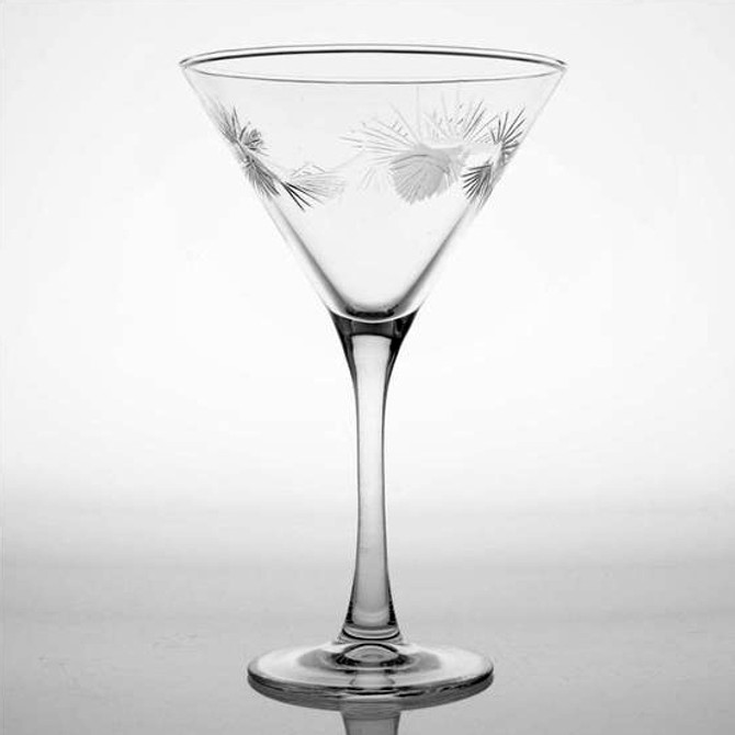 Icy Pine Cone 10oz Martini Glass