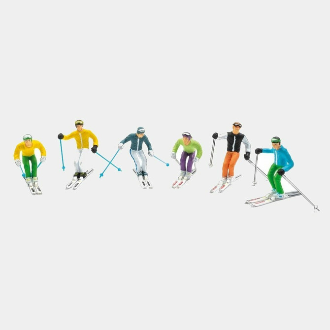 Standing Skiers