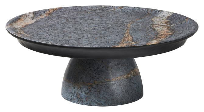 Melamine Limestone Texture Cake Stand 12.5x4.75"